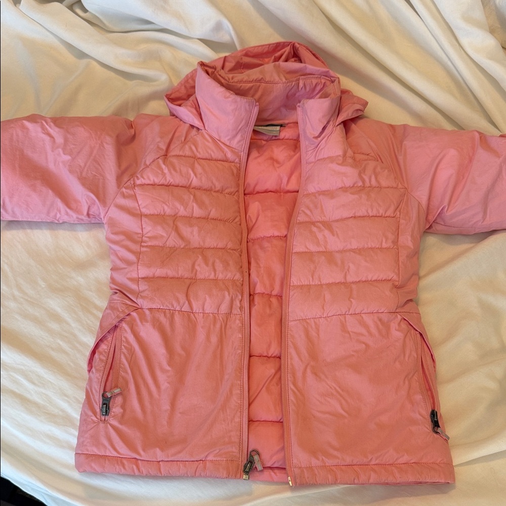 Columbia Pink Puffer Jacket for Kids youth medium